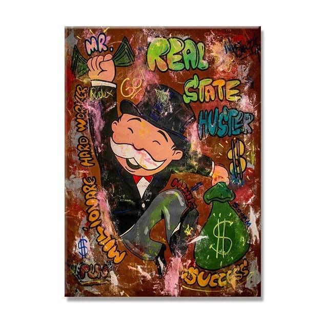 Canvanation PURPLE / 50x70cm Affiche Monopoly Vintage Pop Art