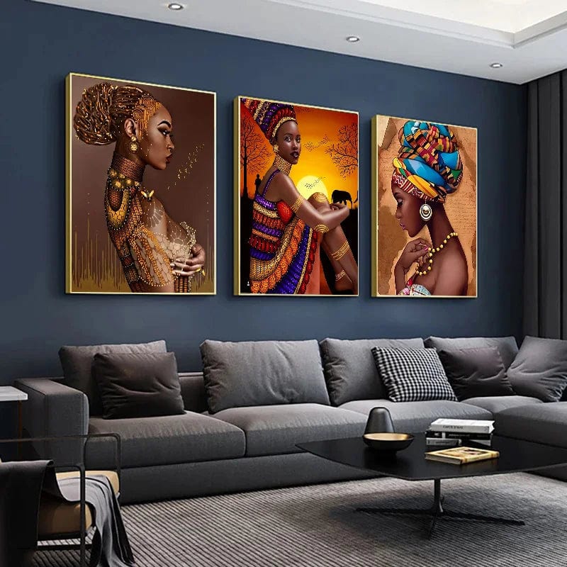 Canvanation Affiche Femme Africaine Pop Art