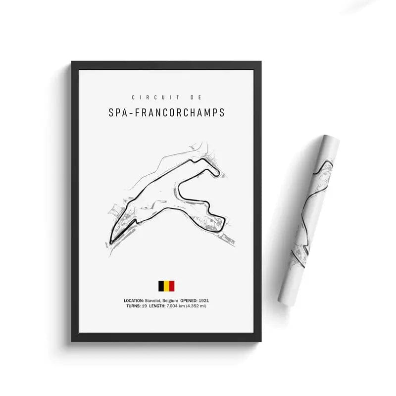 Canvanation 4 / 50x70cm Affiche Circuit Formule 1