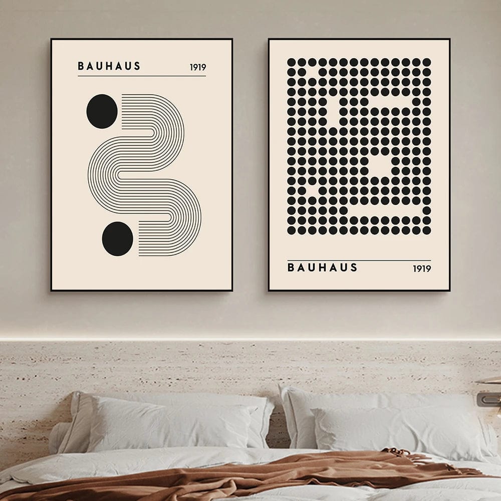 Canvanation Affiche Abstrait Bauhaus