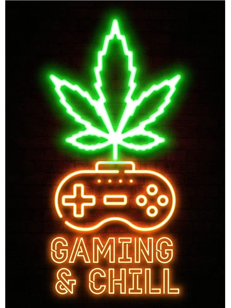 Canvanation C / 40x60cm Affiche Neon Art Gaming Zone