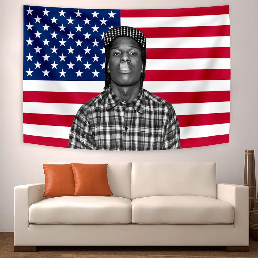 Canvanation army green / 120x180cm Tapisserie Asap Rocky