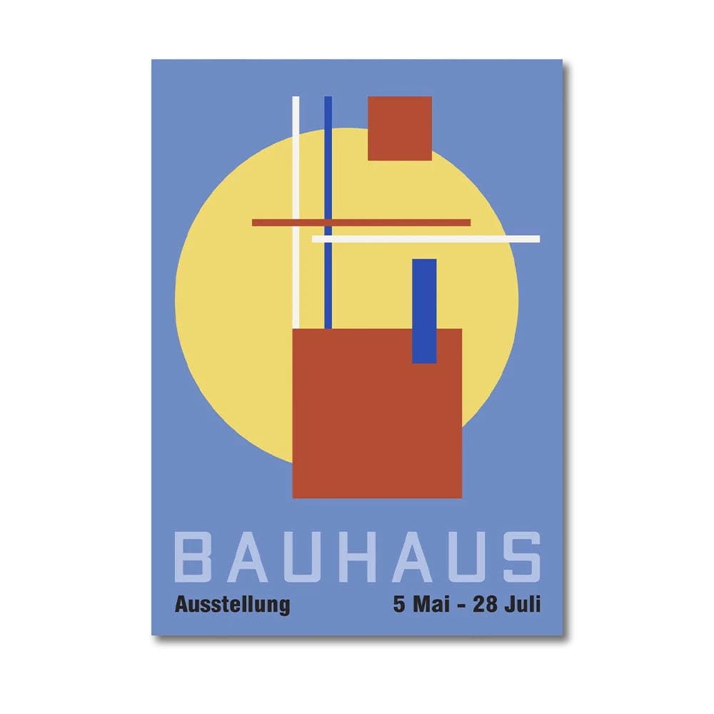 Canvanation Affiche Peinture Moderne Bauhaus