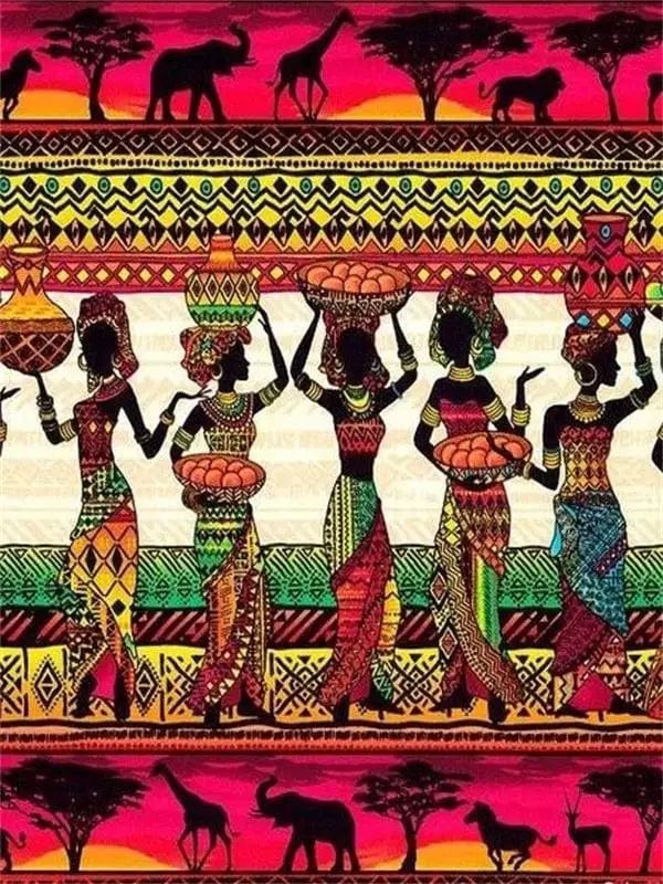 Canvanation PF40949 / 45x60cm Affiche Africaine Traditionnel