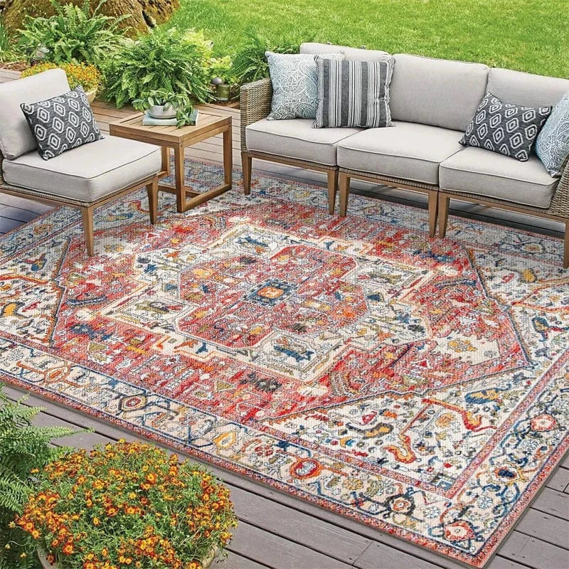 Canvanation 118BS-3 / 180x280cm Tapis Berbère carré style persan rétro – Motifs géométriques & floraux tapis