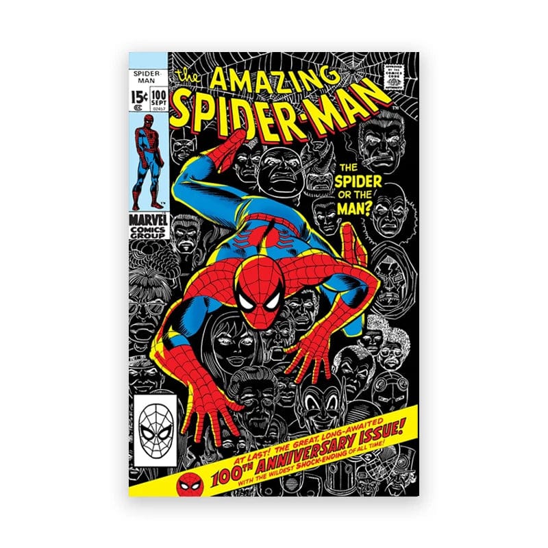 Canvanation PB29479 / 60x90 cm Poster Marvel Vintage 100th 200th 300th Edition Spider-Man Comic Cover