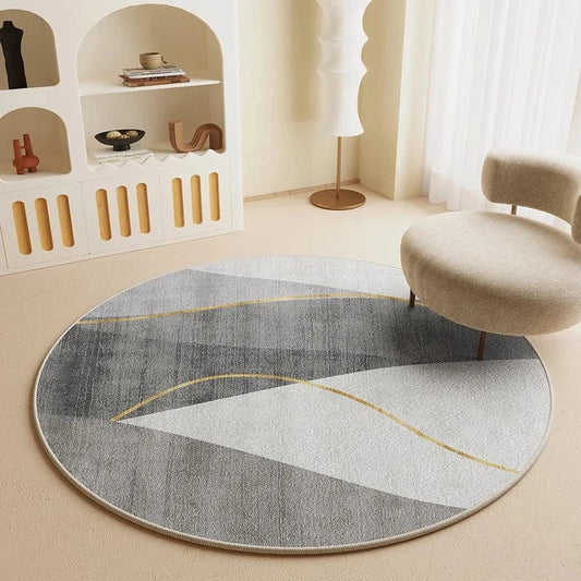 Canvanation QR-024 / 80X80CM (2.6X2.6FT Tapis De Sol Rond Pour Chambre, Bureau Ou Salle De Jeux – Antidérapant & Confortable