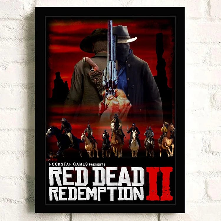 Canvanation 22 / 50X70cm Affiche Jeu Populaire Red Dead Redemption 2