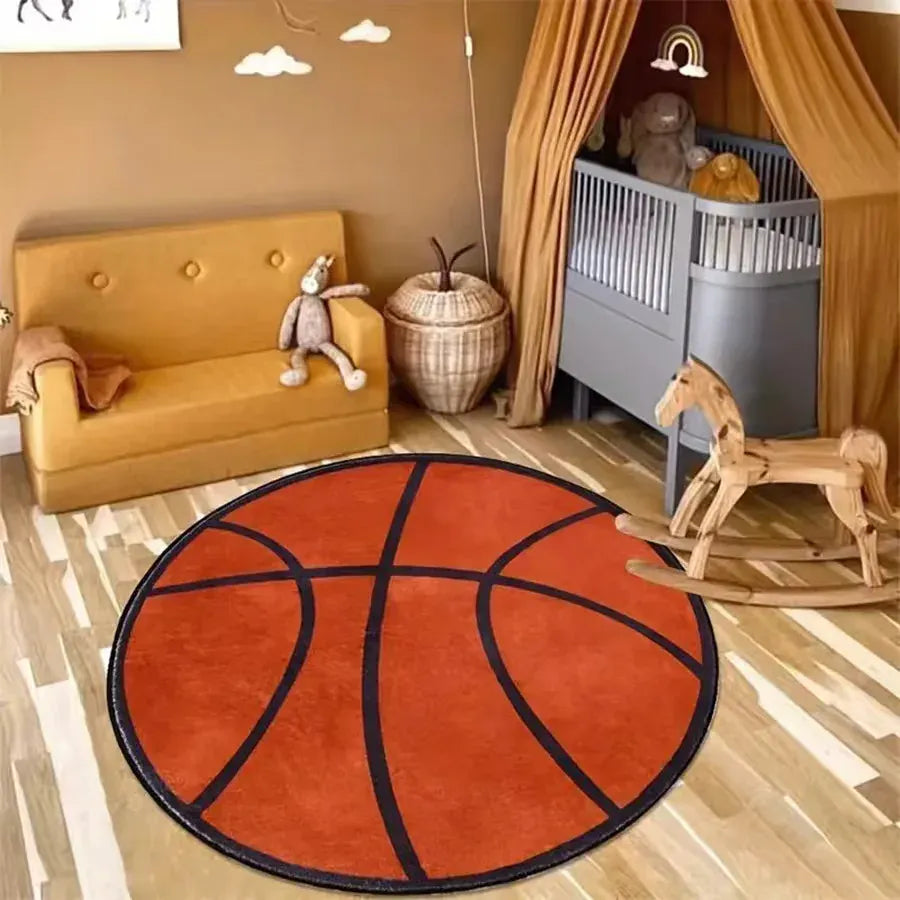 Canvanation Basket 1 / 120x120cm Tapis De Chambre - Basket Ball