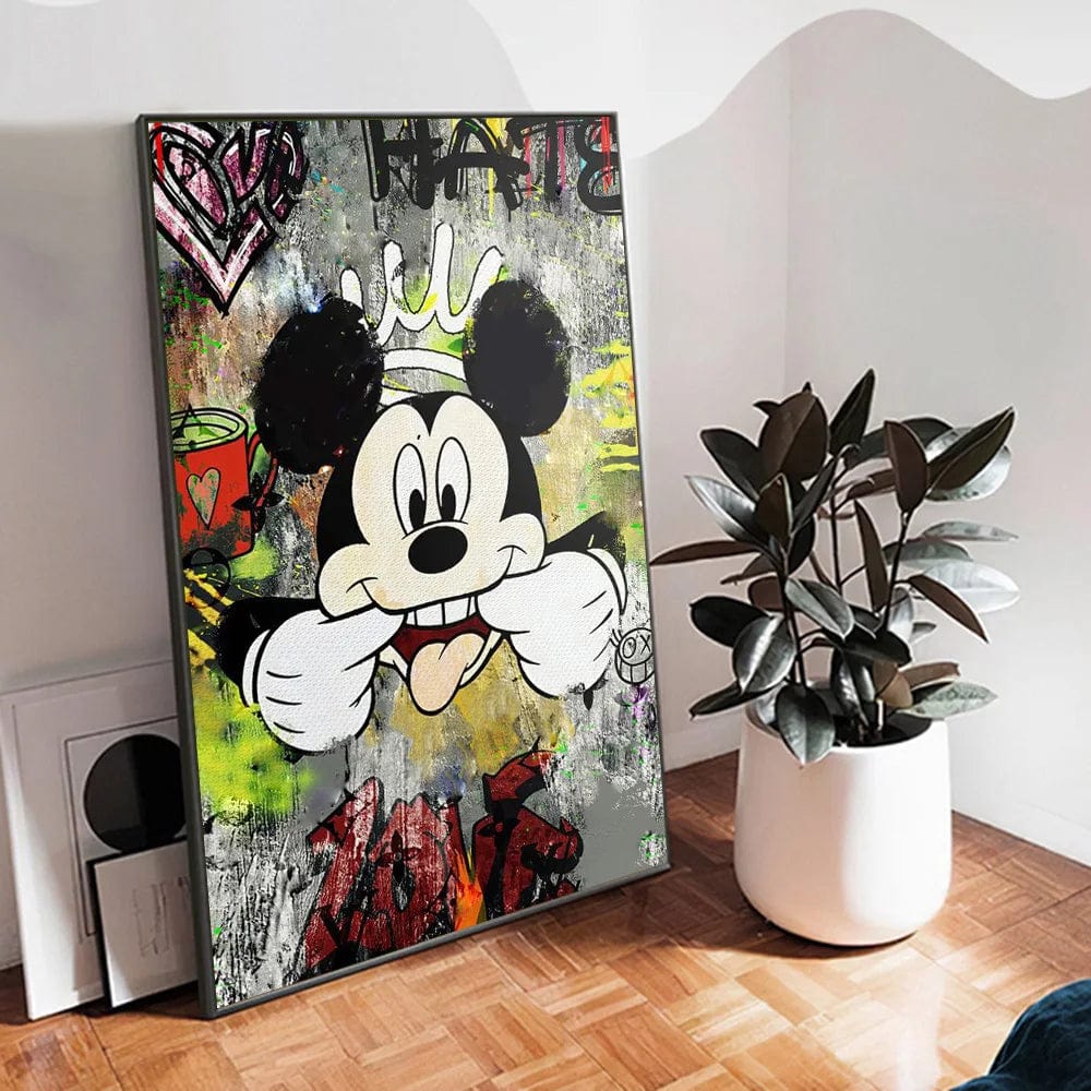 Canvanation Affiche Graffiti Fashion Mickey Mouse