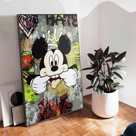 Canvanation Affiche Graffiti Fashion Mickey Mouse