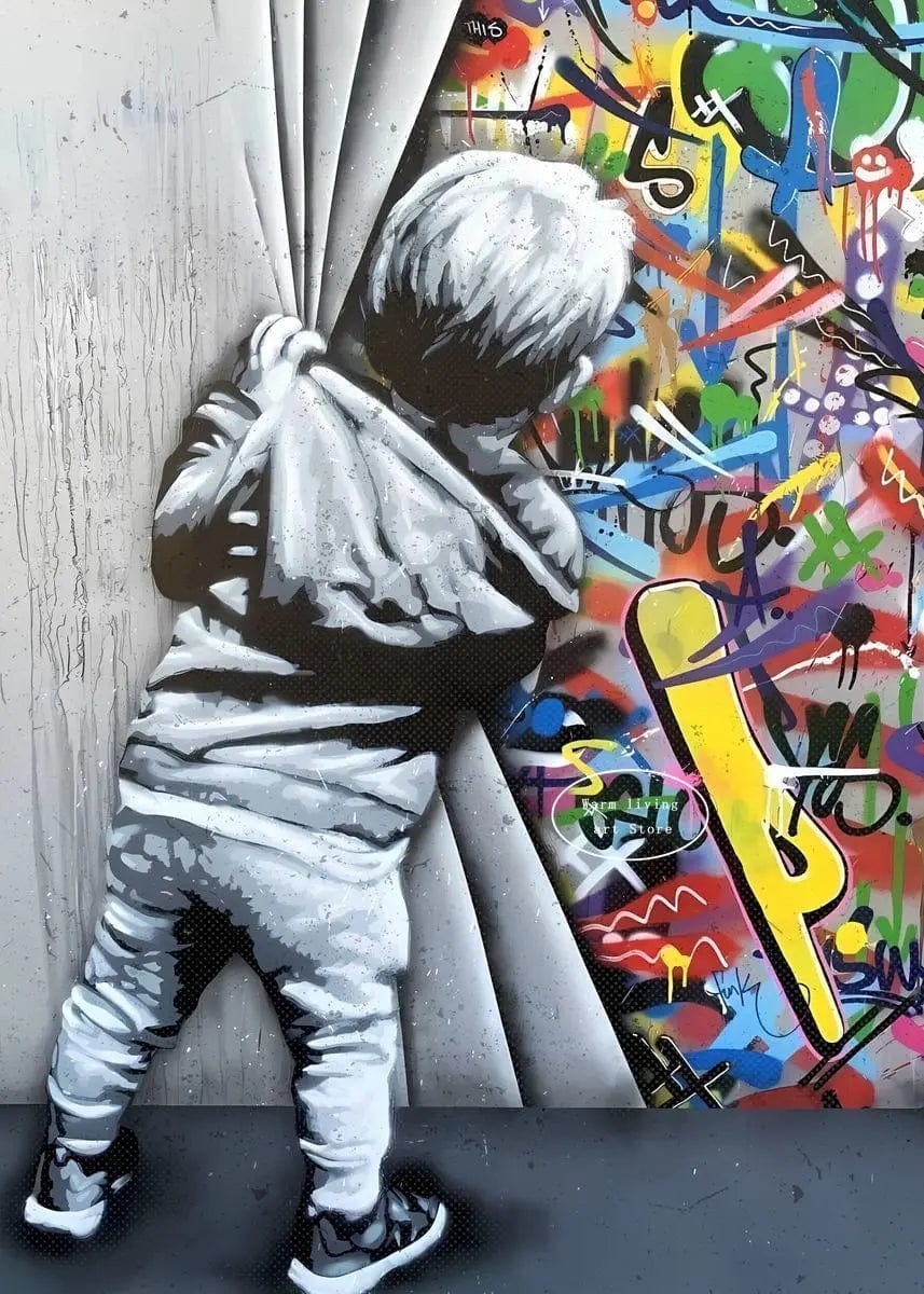 Canvanation Affiche Banksy Street Art Chambre