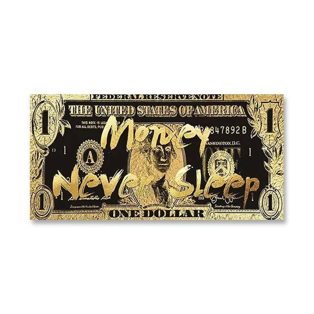 Canvanation SW8722 / 55x110 cm Affiche Pop Art Picsou Billet De Banque