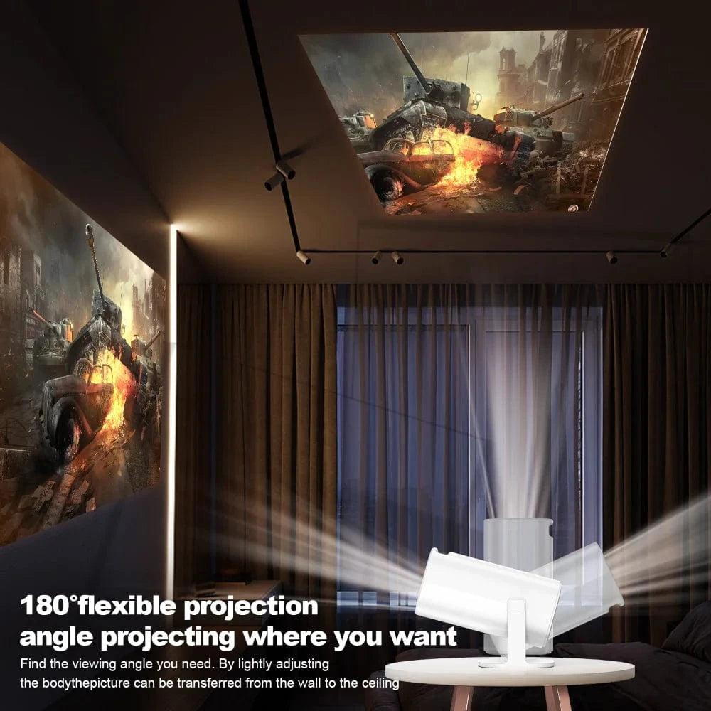 Canvanation Blanc / Prise EU Projecteur Cinéma P30 Smart Mini