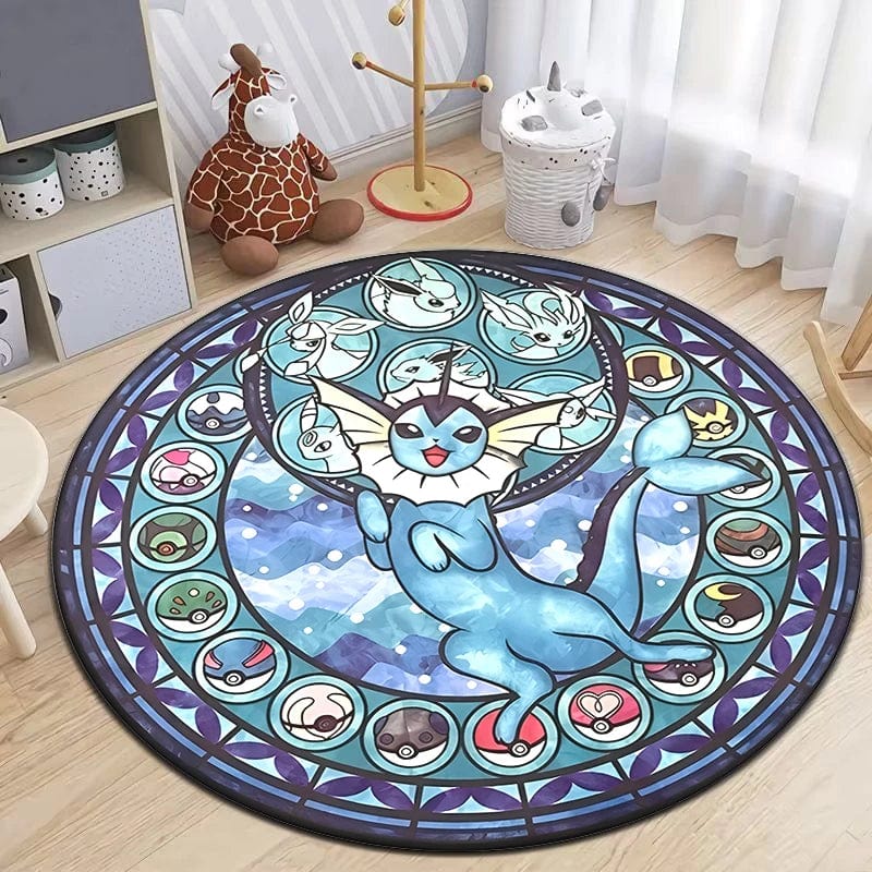 Canvanation Rouge / 100cm diametre Tapis De Chambre - Pokémon