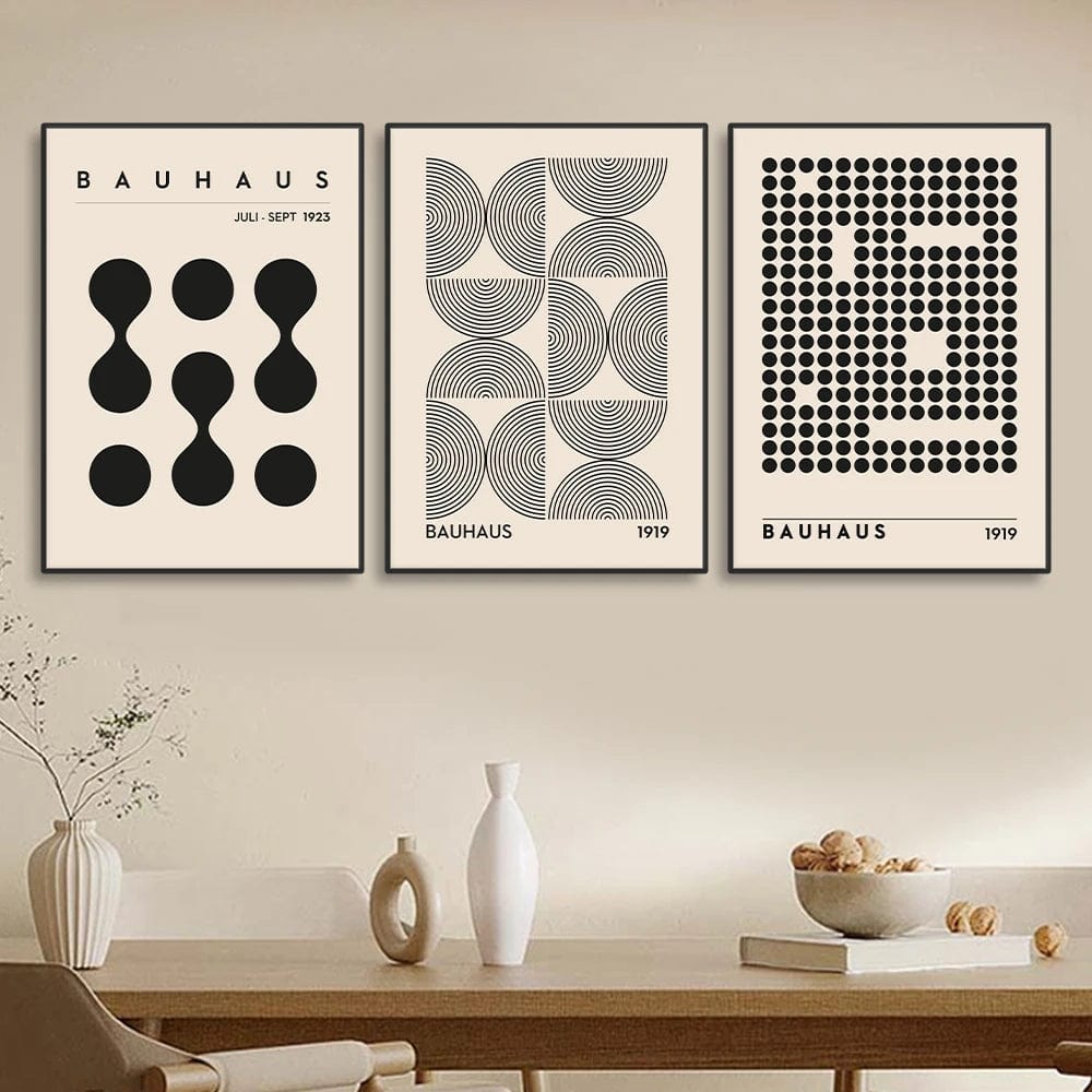 Canvanation Affiche Abstrait Bauhaus