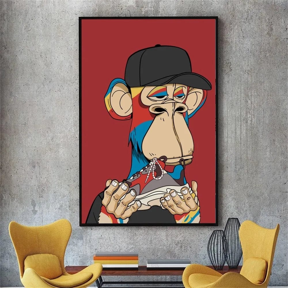 Canvanation z8 / 50x70cm Poster Ape Sneaker