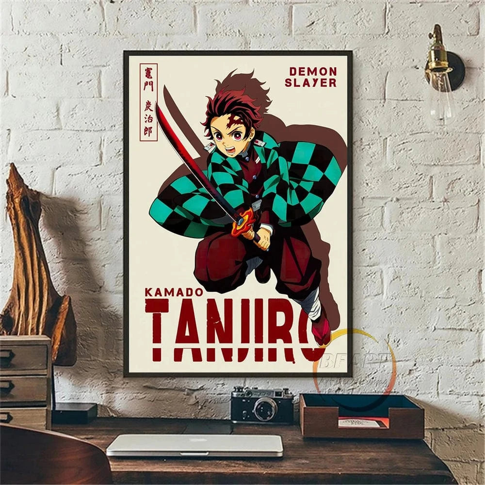Canvanation Kamado Tanjirou / 50X75cm Affiche Anime Demon Slayer Japonais