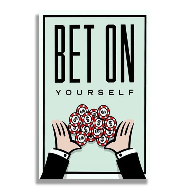 Canvanation SW401 / 60X90cm Affiche Monopoly Citation De Motivation
