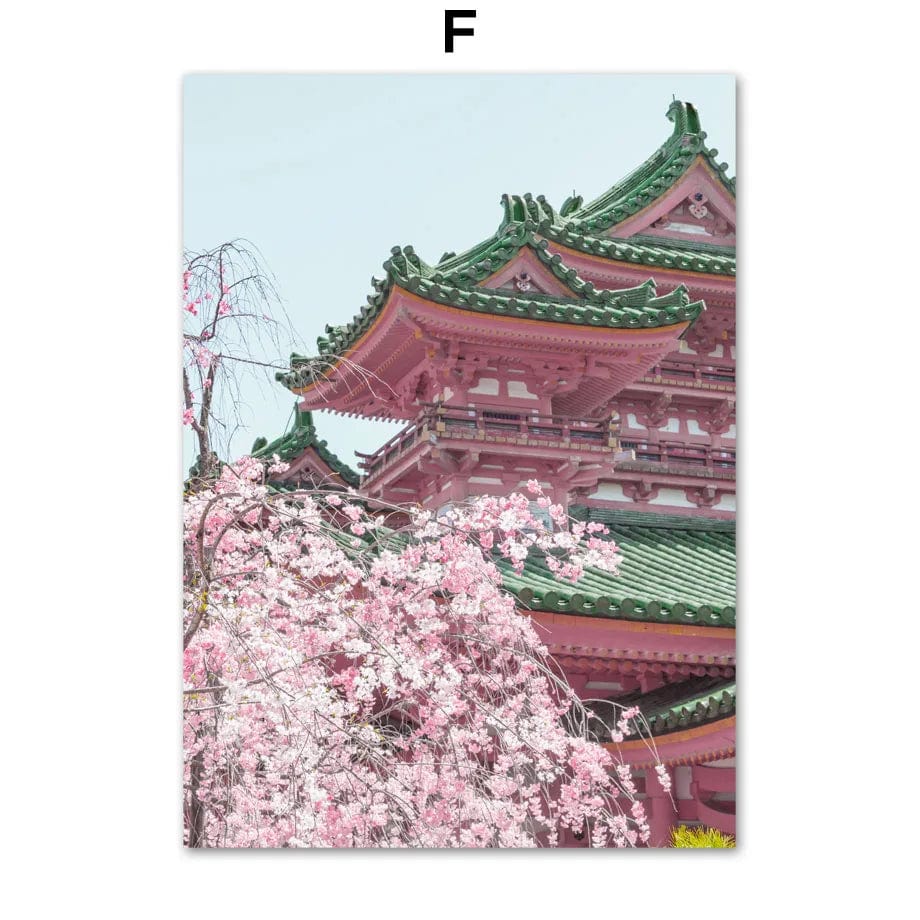Canvanation A2859 / 40X60cm Affiche Japonais Tokyo Cherry Mount Fuji Miyajima
