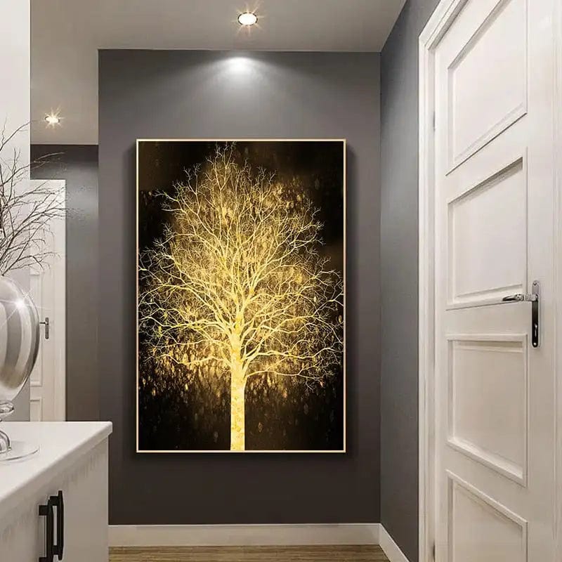 Canvanation Affiche Arbre De Vie Or