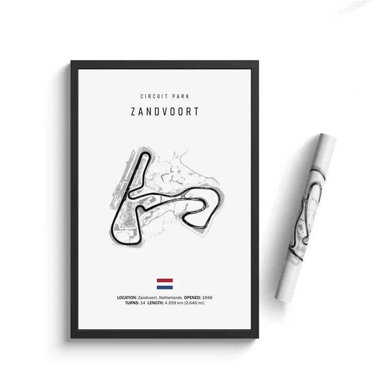 Canvanation 22 / 30x40cm Affiche Circuit Formule 1