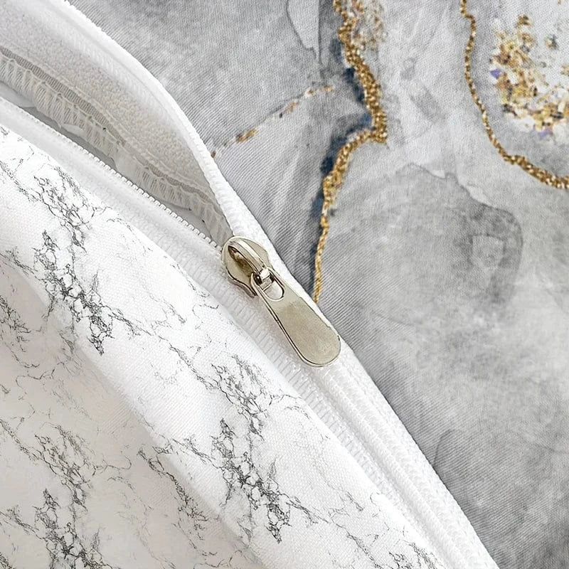 Canvanation Housse De Couette - 3pcs Plume Or