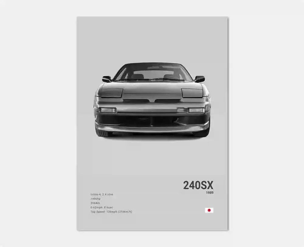 Canvanation 23 / 40x60cm Affiche Voiture Pop Noir Et Blanc Japon