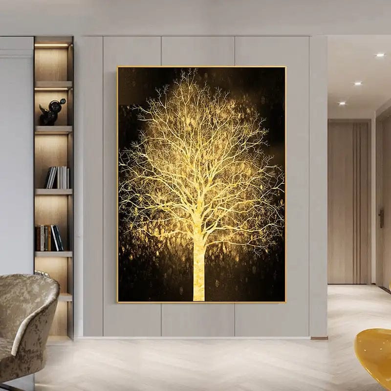 Canvanation 100x150cm Affiche Arbre De Vie Or