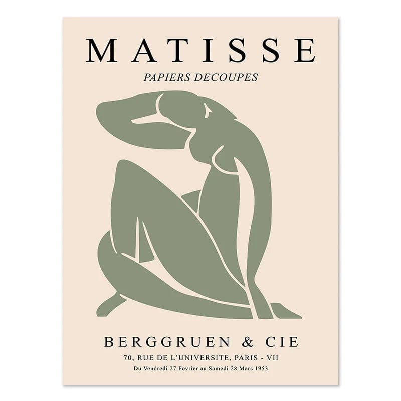 Canvanation Picture 1 / 30X40cm Affiche Matisse Fleurs Vert Vintage