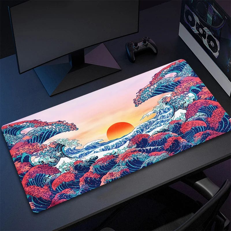Canvanation A3359 / 900x400x2mm Tapis De Souris - Paysage Vague Japonaise
