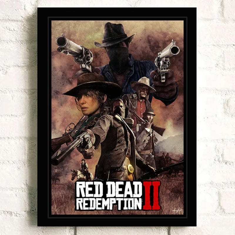 Canvanation Affiche Jeu Populaire Red Dead Redemption 2
