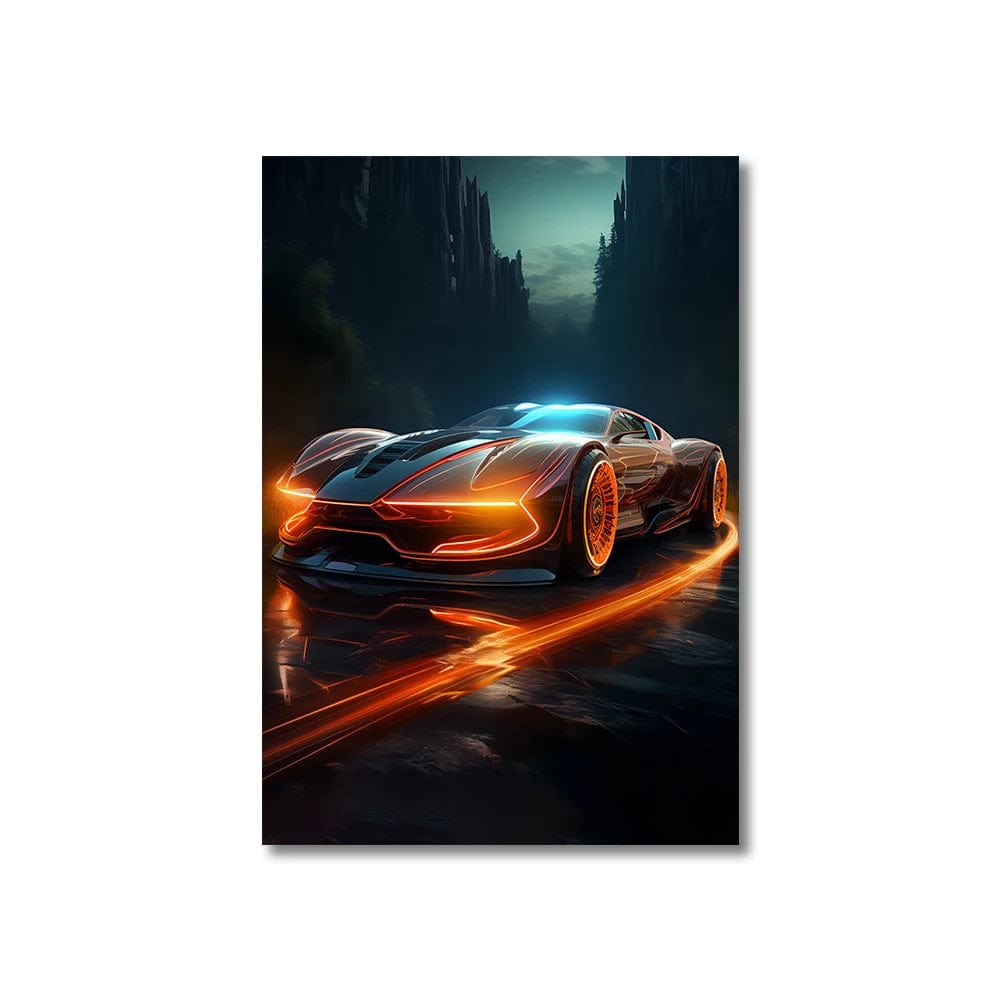 Canvanation WL-83399 / 50x70cm Affiche 80s 90s Coloré Neon Cyberpunk