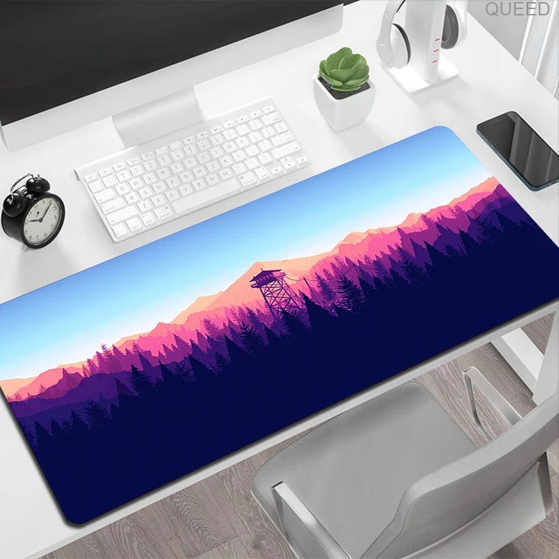 Canvanation C302 / 400x900x2mm Tapis De Souris -  Arbres Forêt  Paysage Coloré