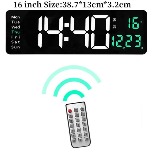 Canvanation Horloge Murale Digitale Grand Format