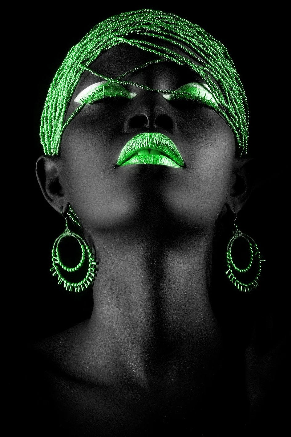 Canvanation PC 60165-2 / 40x60cm Affiche Femme Africaine Noir Coloré