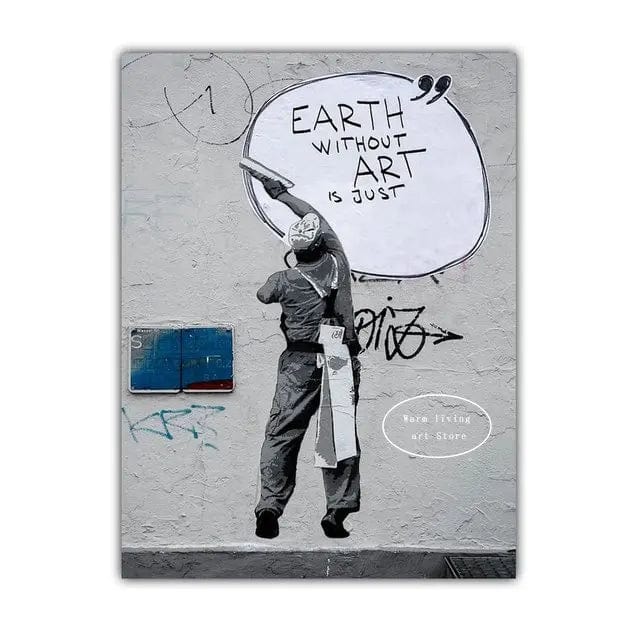 Canvanation Affiche Banksy Street Art Chambre