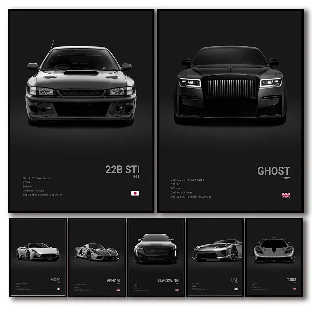 Canvanation Affiche Voiture De Sport