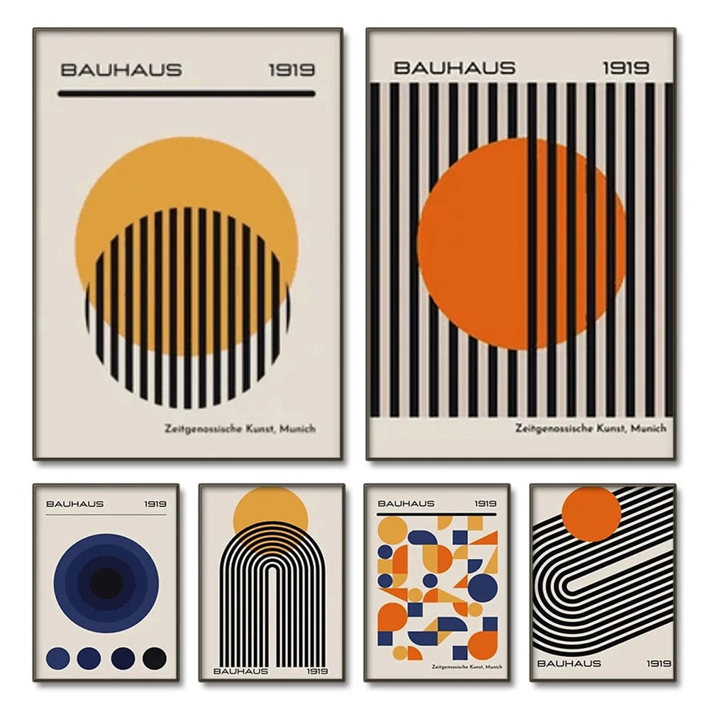 Canvanation Affiche Bauhaus Moderne Salon