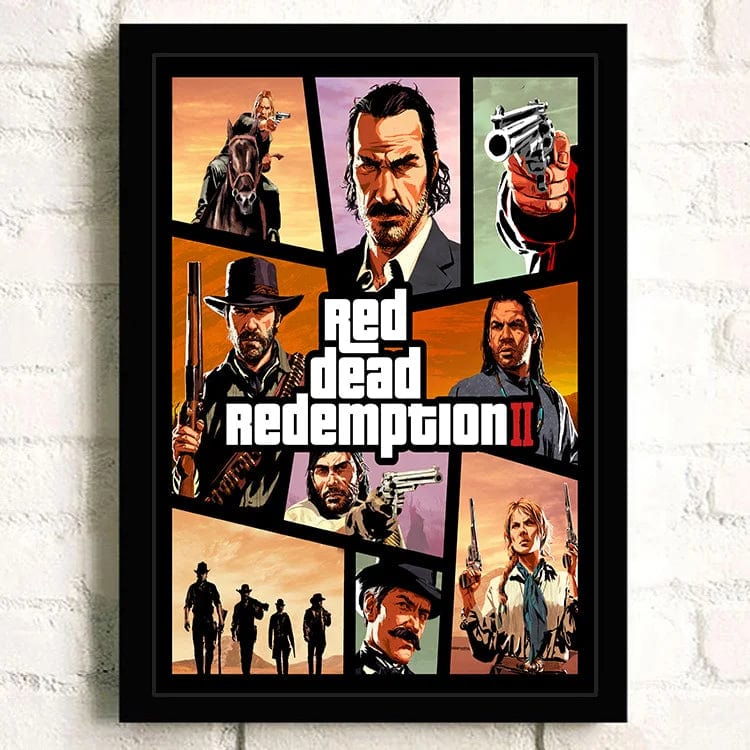 Canvanation 1 / 50X70cm Affiche Jeu Populaire Red Dead Redemption 2