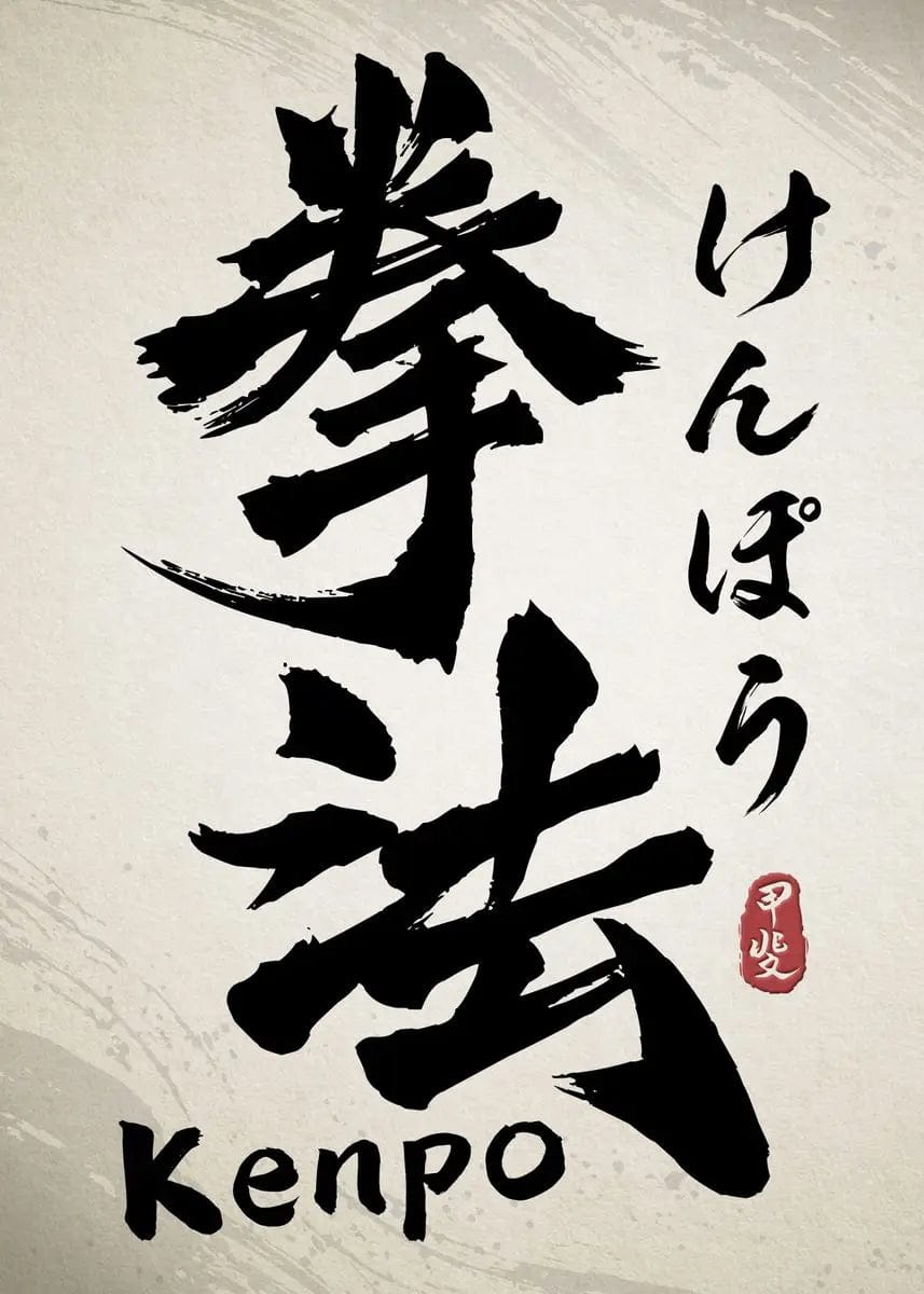 Canvanation 70X100cm / 10 Affiche Japonaise Calligraphie Chinoise Wushu Kanji