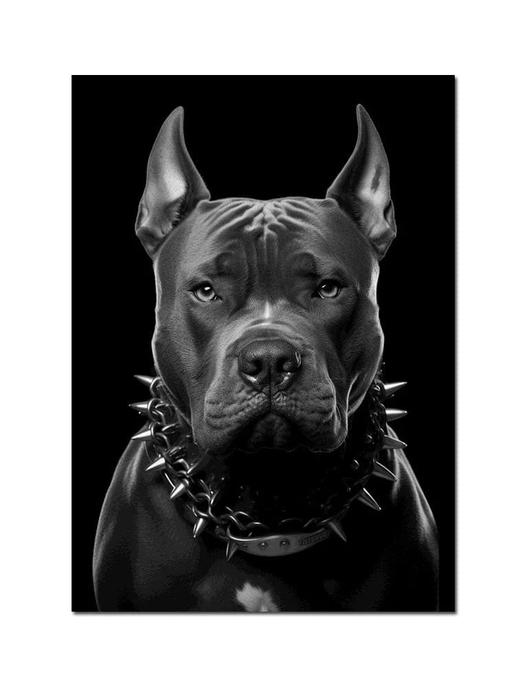 Canvanation B / 40x60cm Affiche Doberman Fusil Or