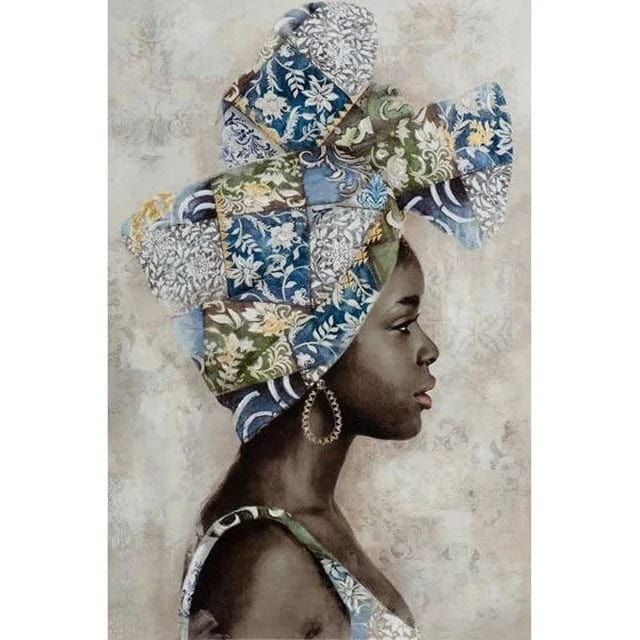 Canvanation O / 20x30cm Affiche Africain Femme Noir