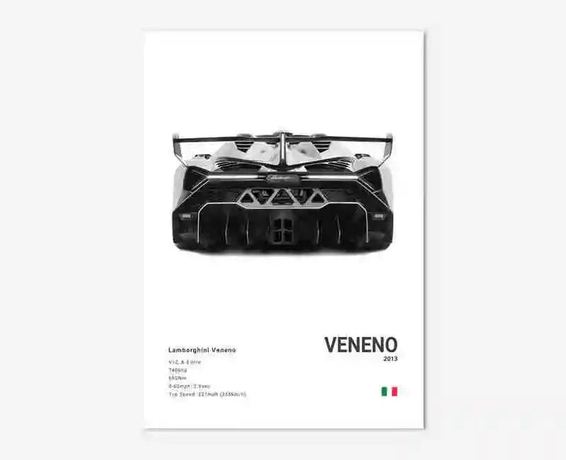 Canvanation 7 / 50x75cm Affiche Voiture Lamborghini Luxe Sto Veneno Urus Aventador SVJ