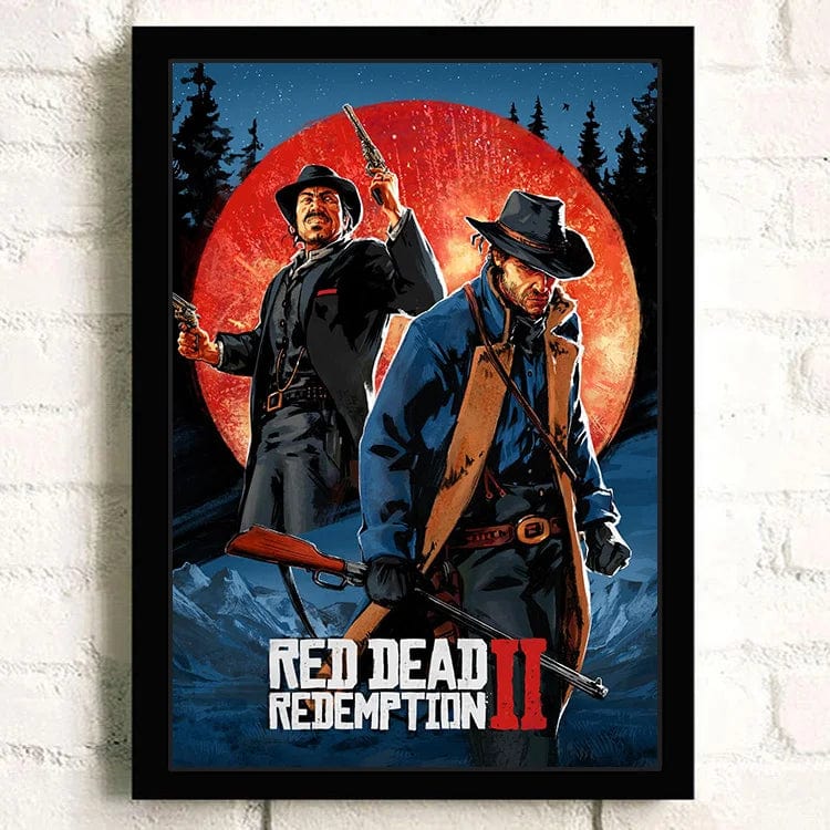 Canvanation 25 / 50X70cm Affiche Jeu Populaire Red Dead Redemption 2