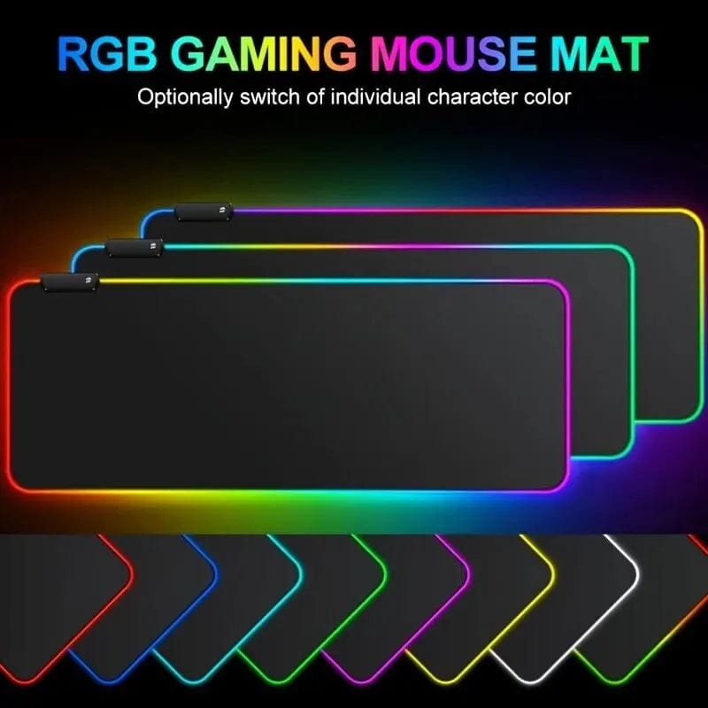 Canvanation Noir Tapis De Souris - Led Changement De Couleur Automatique RGB