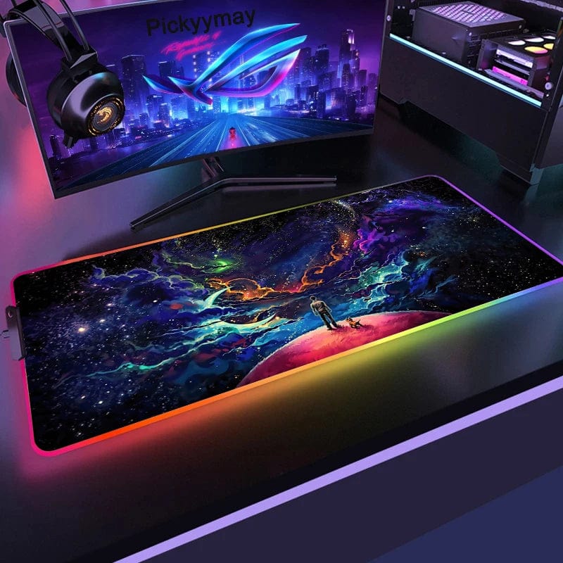 Canvanation Space XM00009(11) / 400x900x3mm Tapis De Souris - Espace RGB