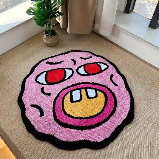Canvanation 100X100 cm Tapis De Chambre - Cherry Bomb Rose