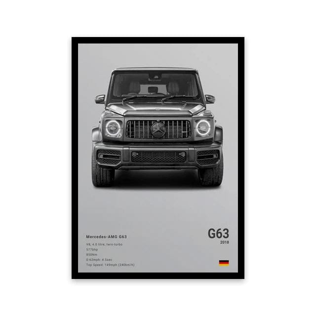 Canvanation SW8934 / 55x80cm Unframed Affiche Voiture Sportif R8 RS3 M3 M5