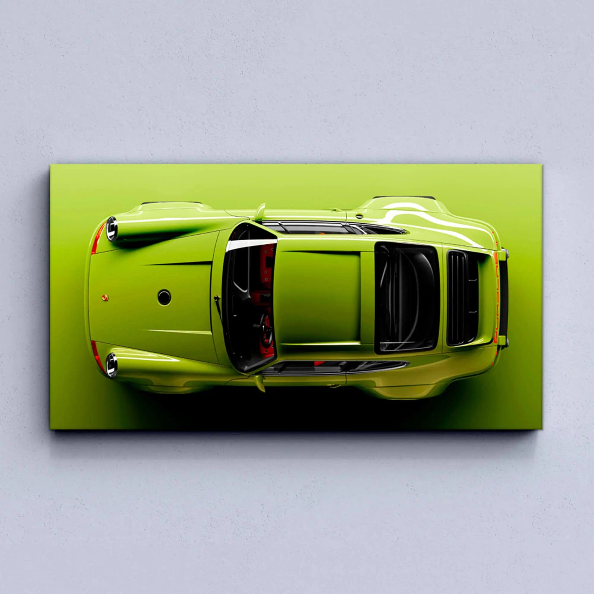 Canvanation BS5 / 50x100cm Affiche Voiture Porsche Accroché Au Mur